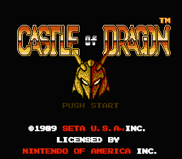 Castle of Dragon title screenshot